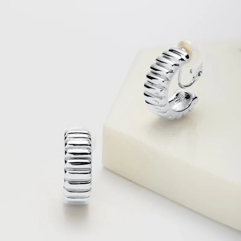 ZAFINO : Alex Silver Clip On - Earrings
