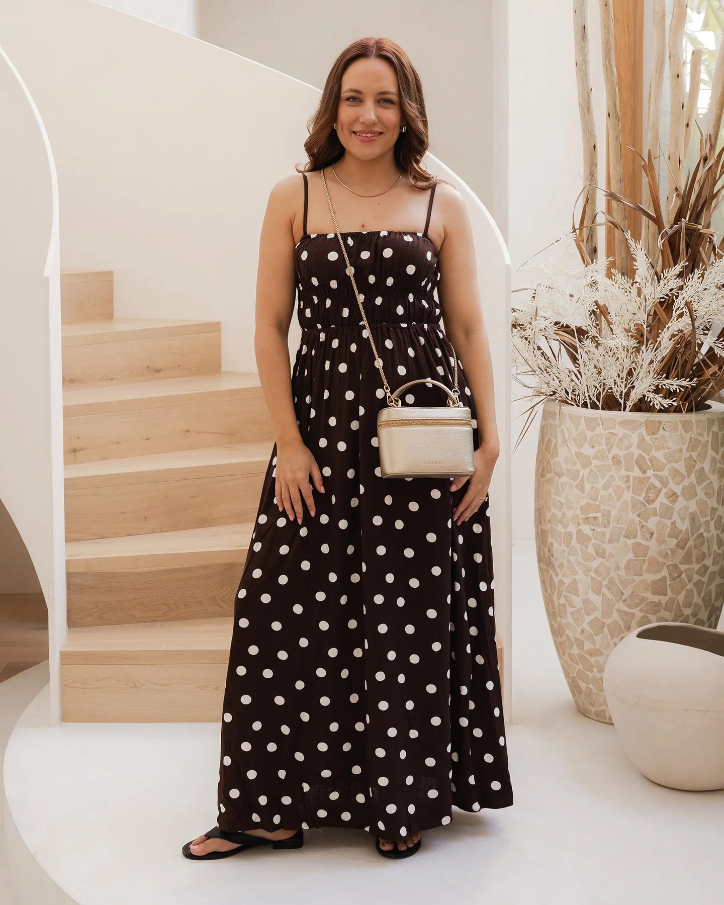 LOUENHIDE : Palma Crossbody Bag  - Champagne