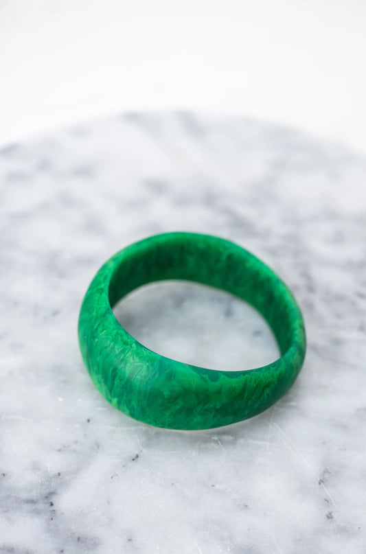 GREENWOOD DESIGNS : Resin Bangle - Green