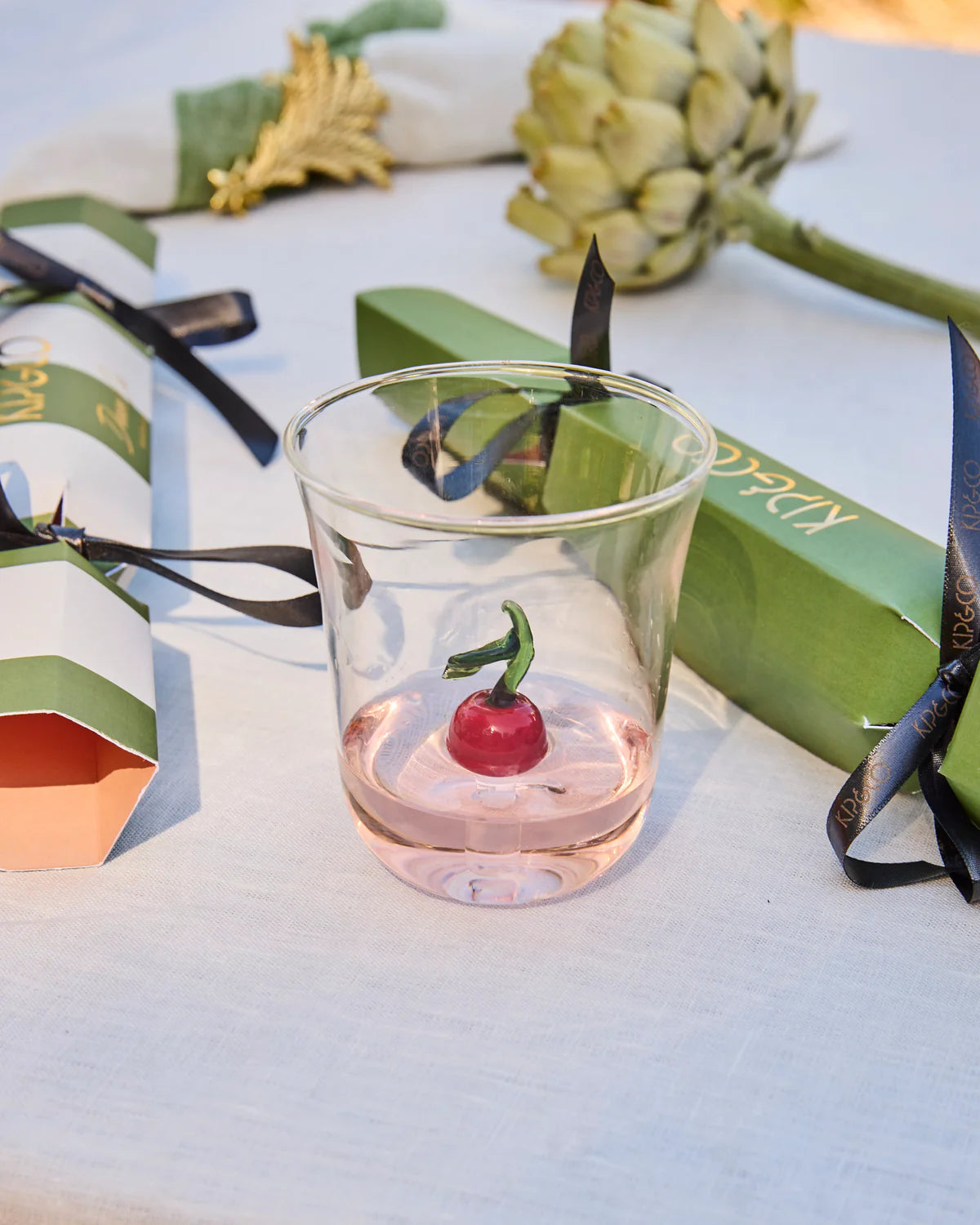 KIP & CO : Cherry Carafe & Glass - 100ml