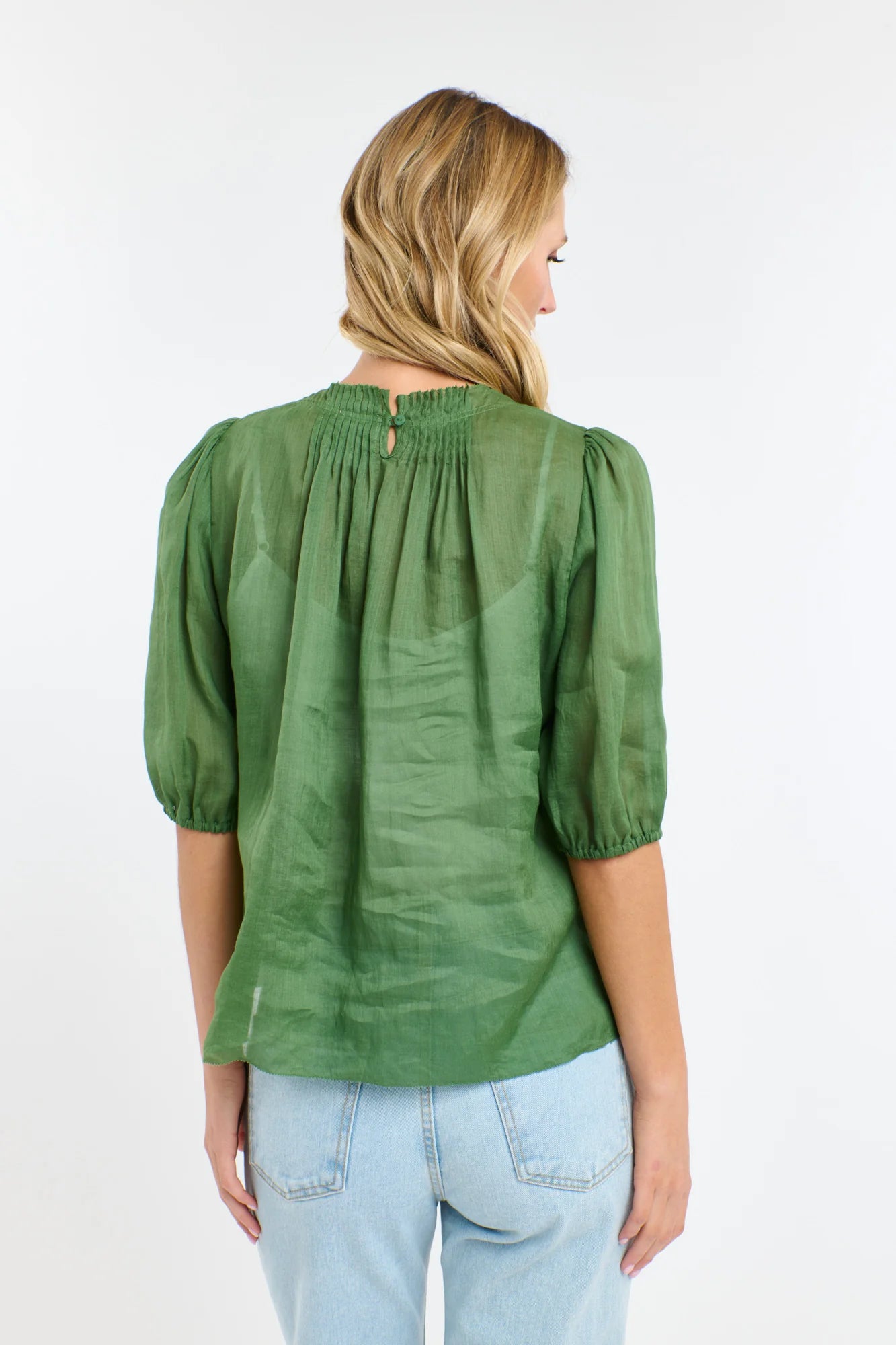 365 DAYS : Ariel Pintuck Top - Kelly Green