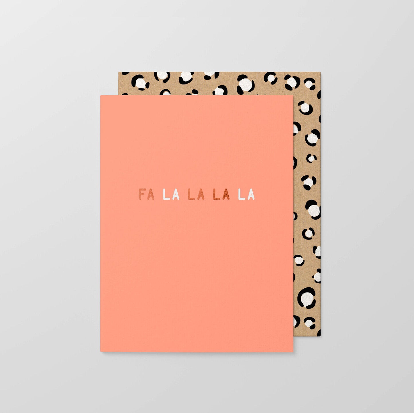 GREETING CARD : FA La La La La - Christmas Card