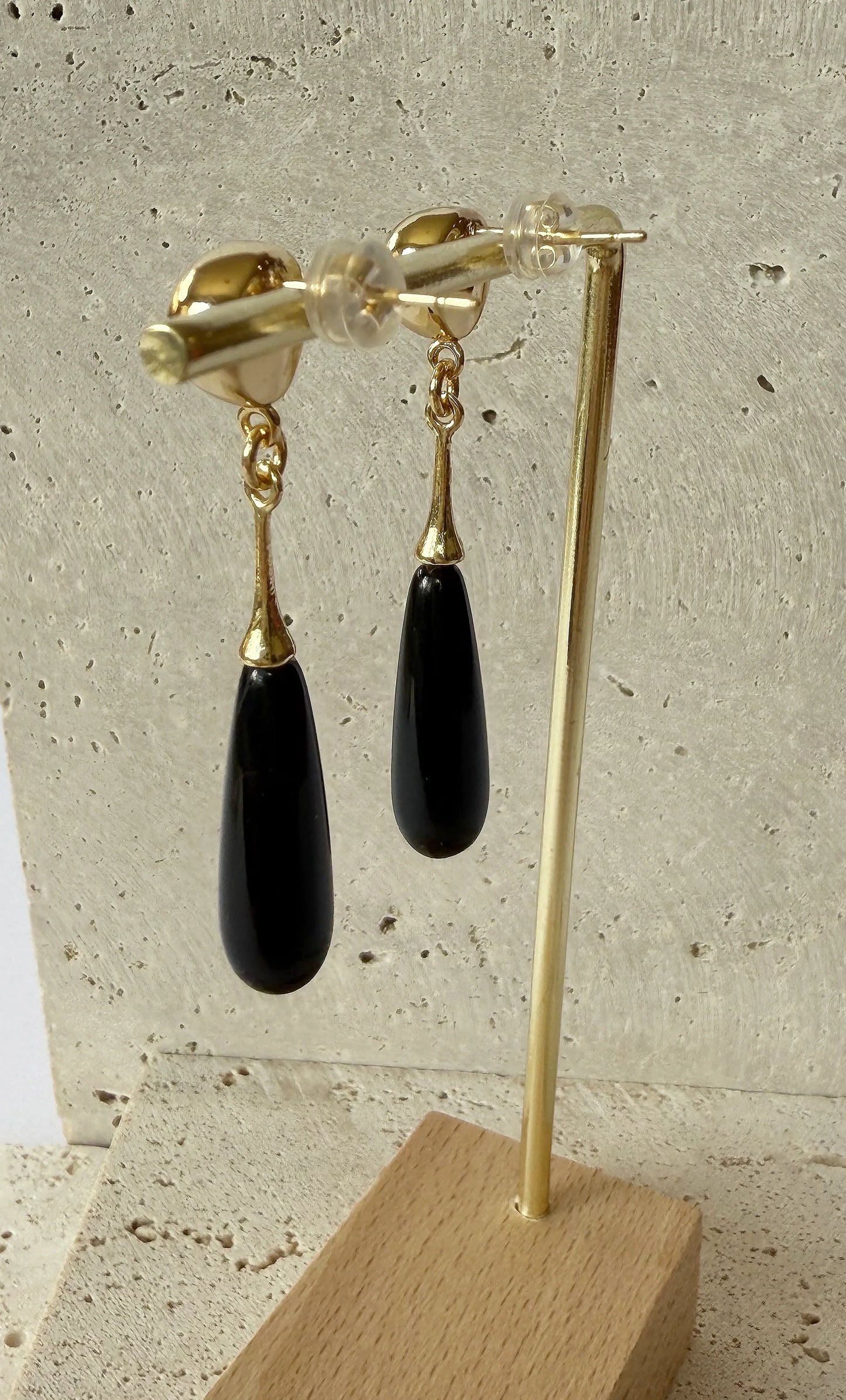 TUNIK : Wanderlight Onyx Precious Stone Drop - Earrings
