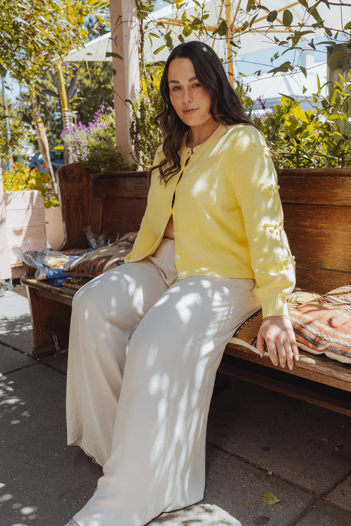 THRD LABEL: The Camellia Cardigan - Lemoncello