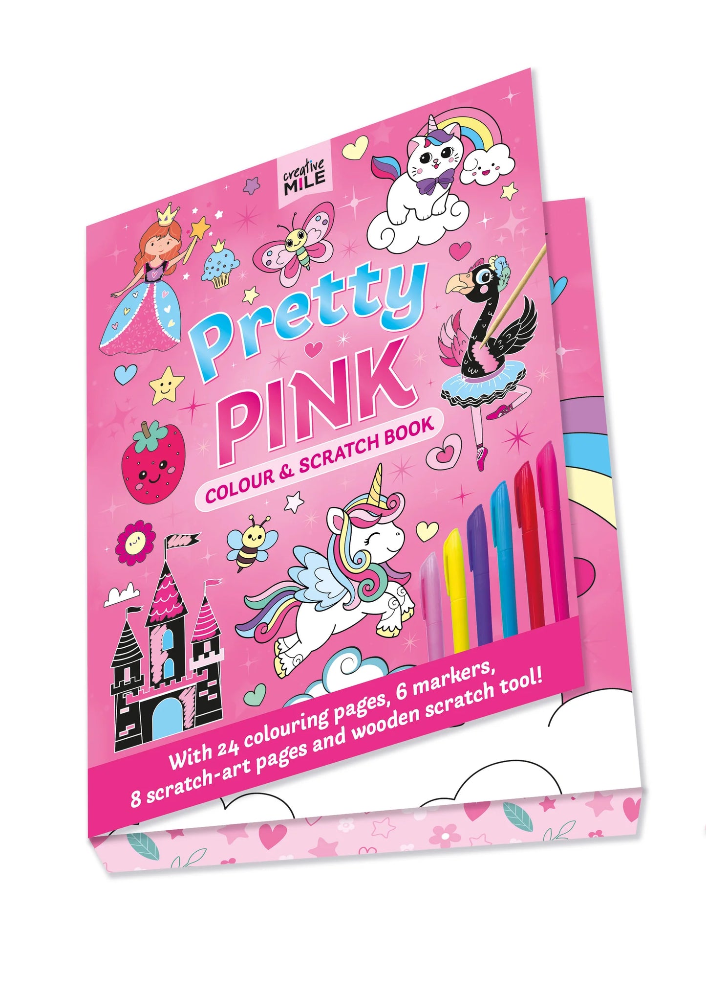 BOOKS : Pretty Pink Colour & Scratch Book