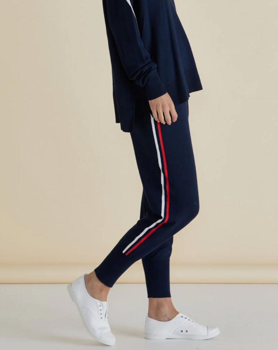 BETTY BASICS : Aida Knit Pant - Navy