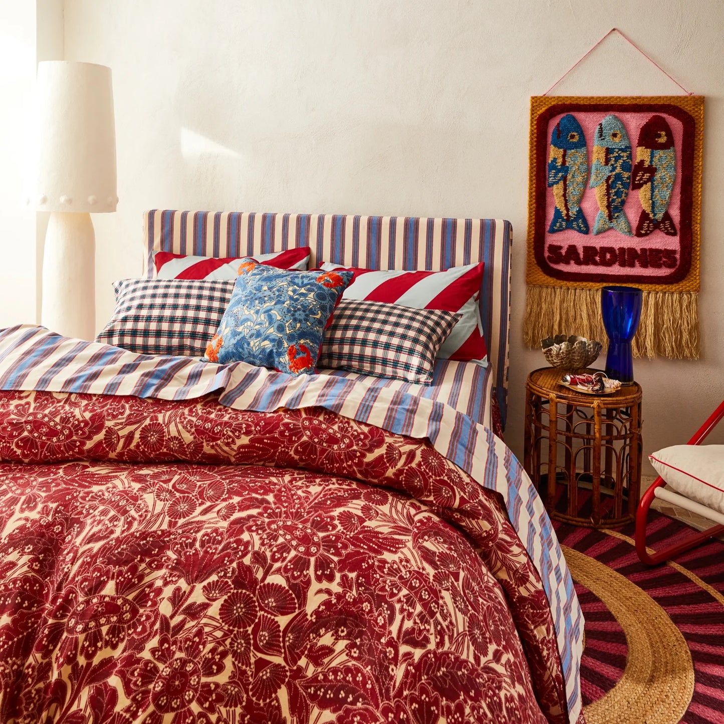 SAGE + CLARE : Lucia Embroidered Cushion - Cushion