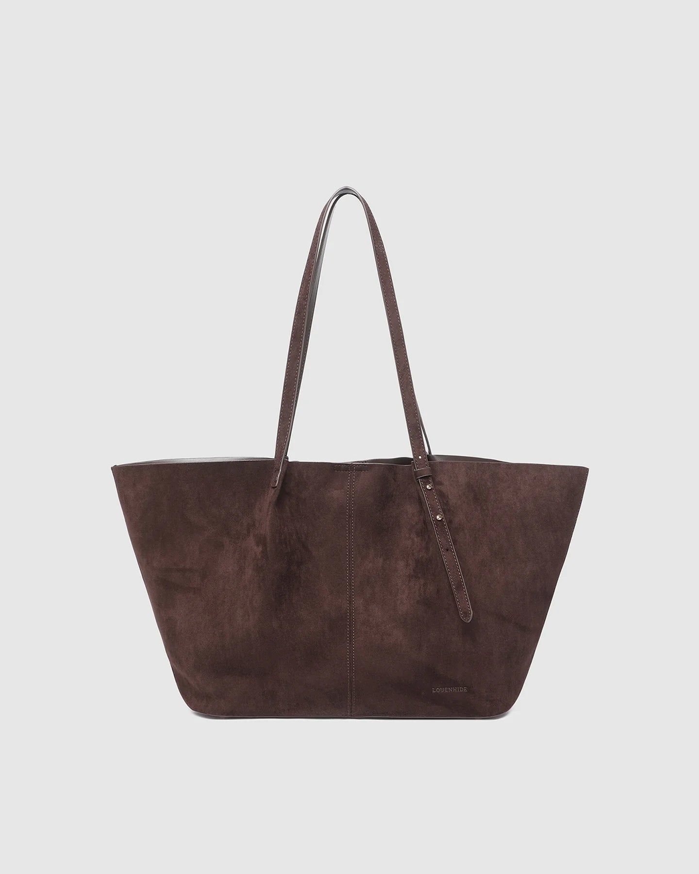 LOUENHIDE : Sawyer Suedette Chocolate - Tote Bag