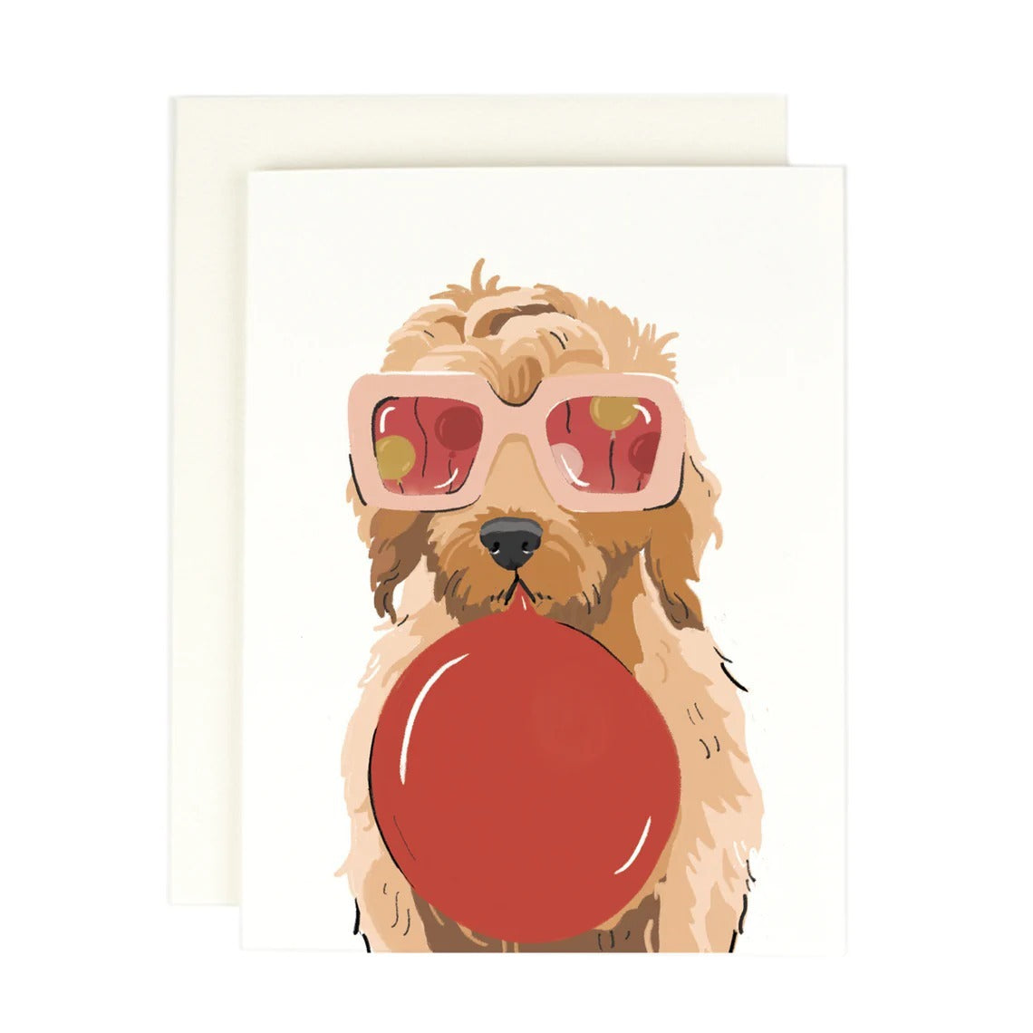 GREETING CARD : Dog W/ Balloon - Greeting Card