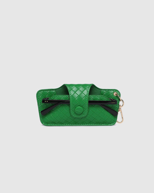 LOUENHIDE: Skittle Woven Green - Sunglass Case