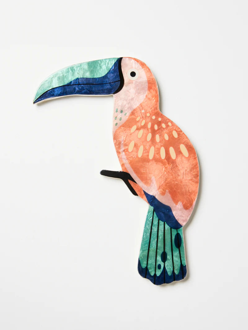JONES & Co :  Canopy Toucan Peach - Wall Art