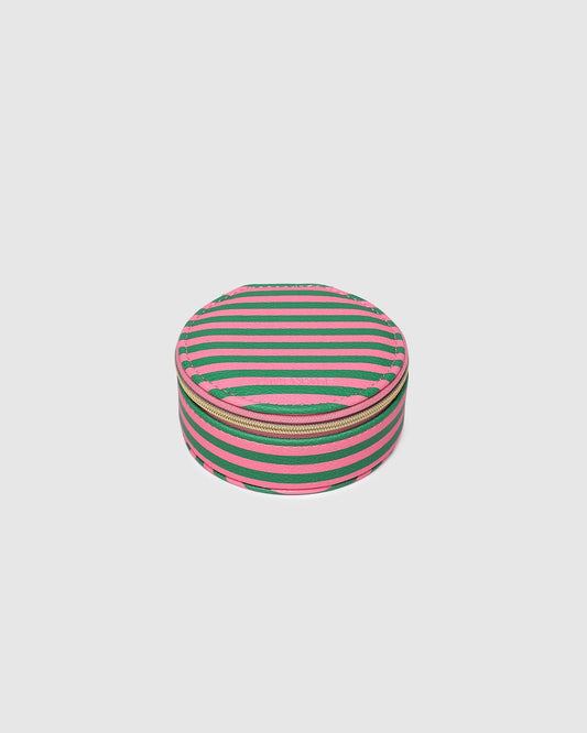 LOUENHIDE: Sisco Stripe Green/Bubblegum Pink - Jewellery Box
