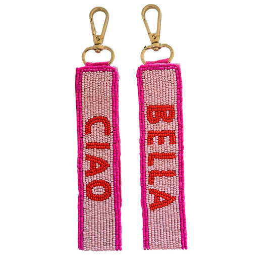 ZODA : Beaded Ciao Bella Key Chain