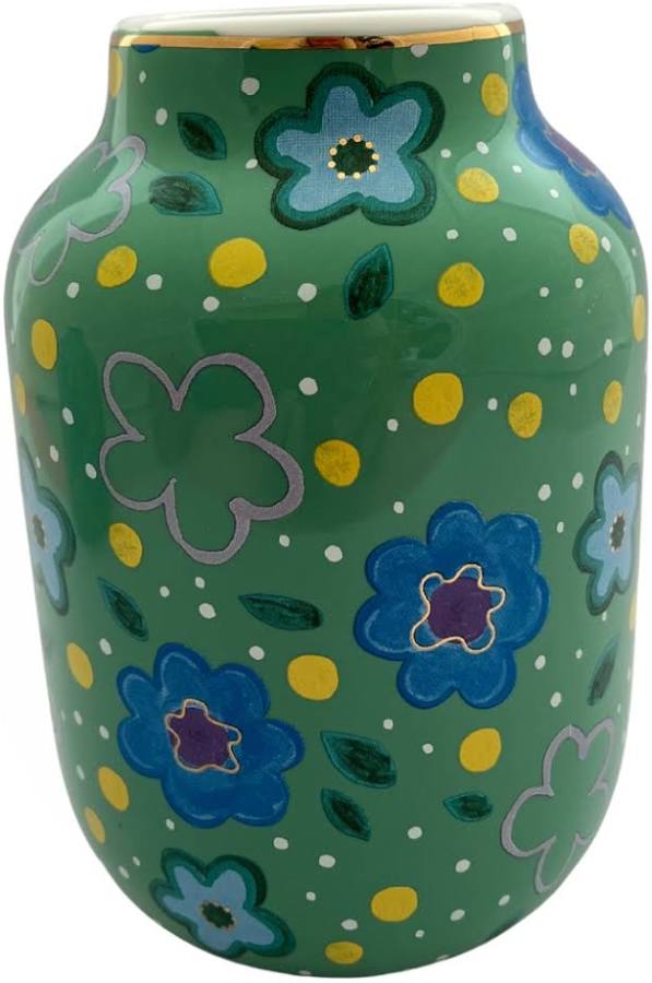 CARLA DINNAGE - Green Foxy Flower - Vase
