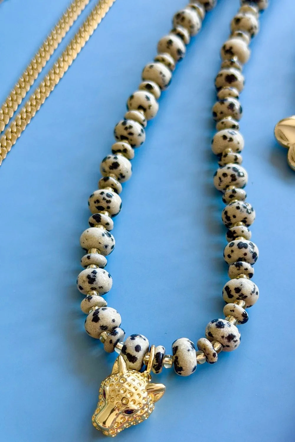 MOSK. MELBOURNE : Double Leopard Gem - Necklace