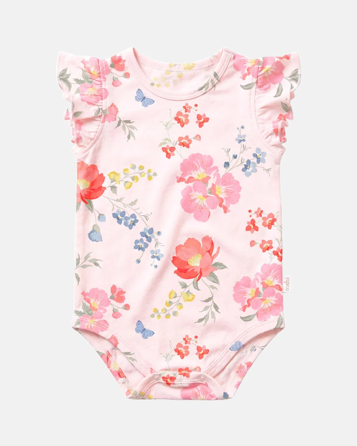 TOSHI : S/S Wild Garden Arcadia Frill - Onesie