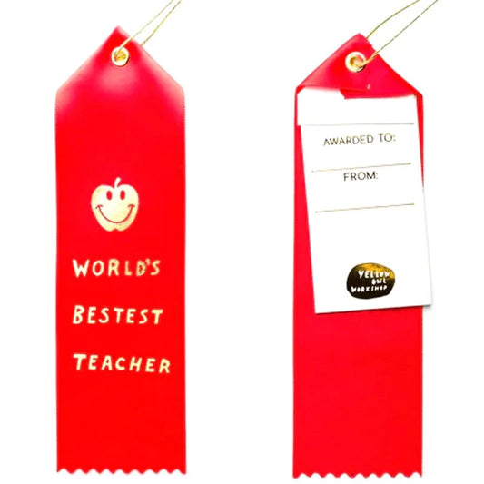 YELLOW OWL WORKSHOP : World’s Best Teacher - Ribbon