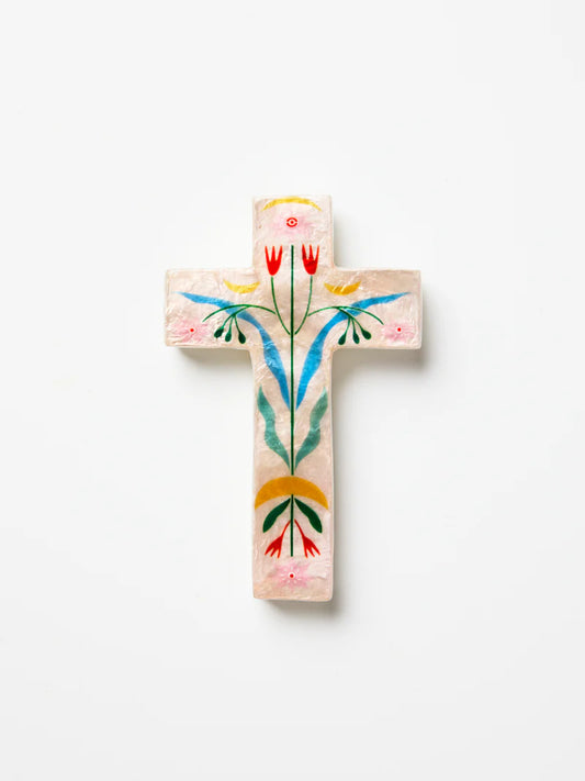 JONES & CO : Fable Print Floral - Small Cross