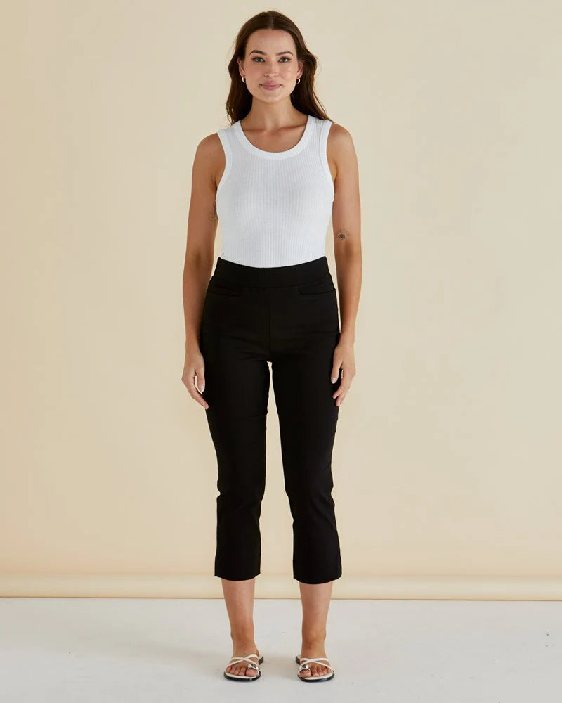 BETTY BASICS : Francis Rib Tank - White