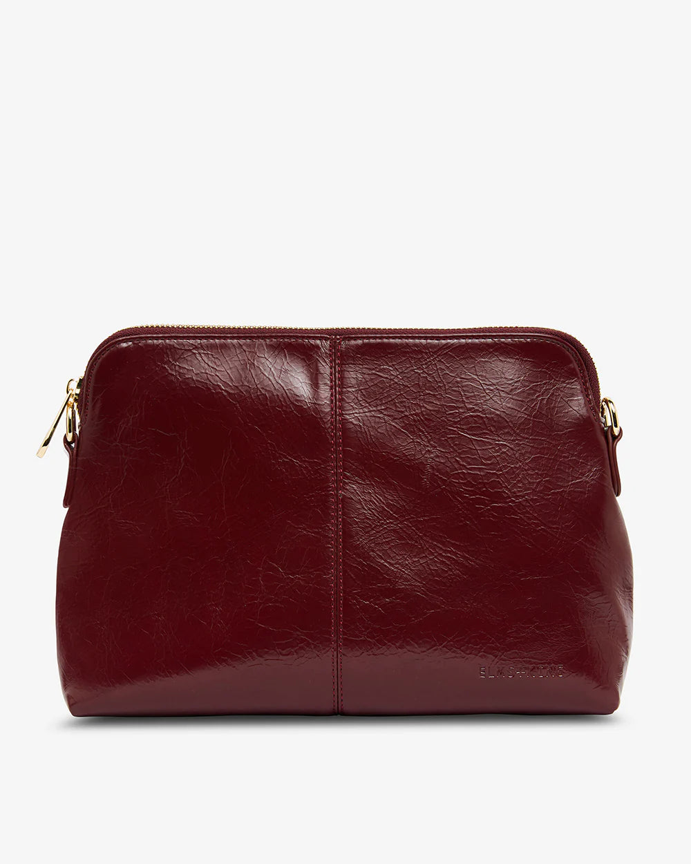 ELMS+KING : Large Burbank Xbody Bag - Burgundy Crinkle