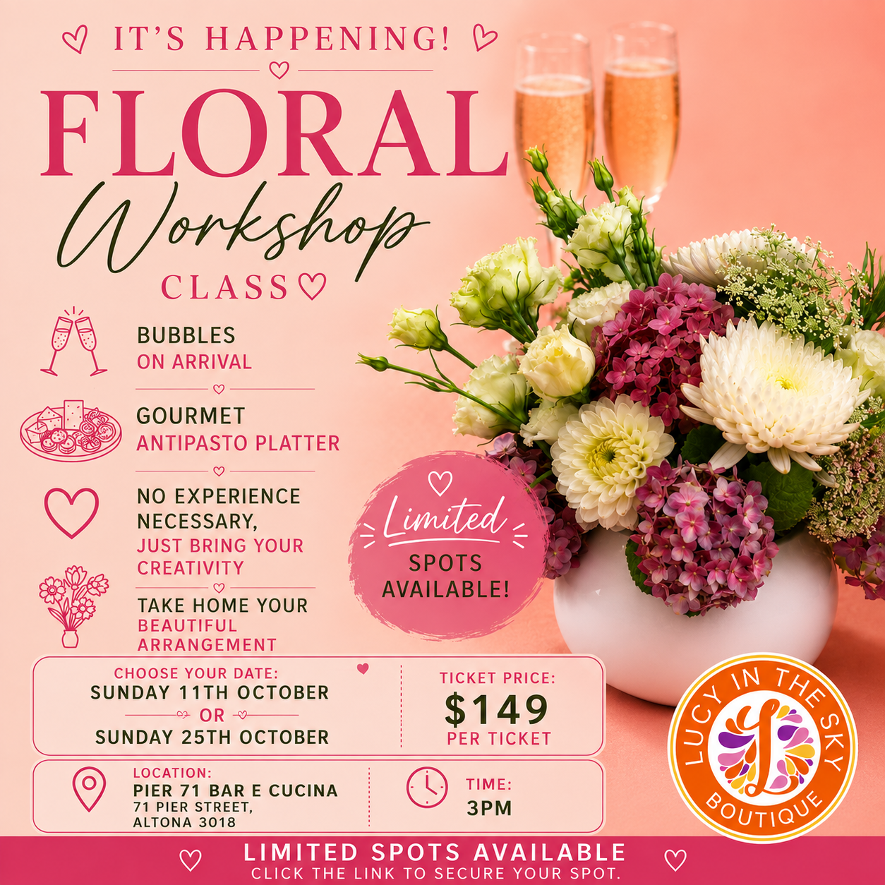 FLORAL WORKSHOP TICKETS