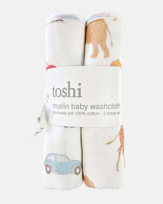 TOSHI : Congo Dawn - 2 Piece Muslin Washcloth Set