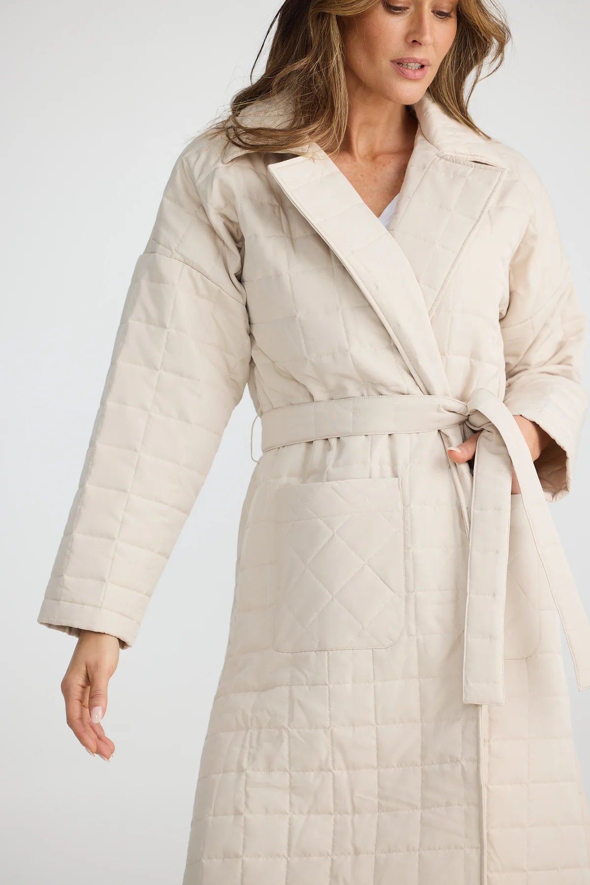 BRAVE+TRUE : Bedford Longline Puffer - Natural