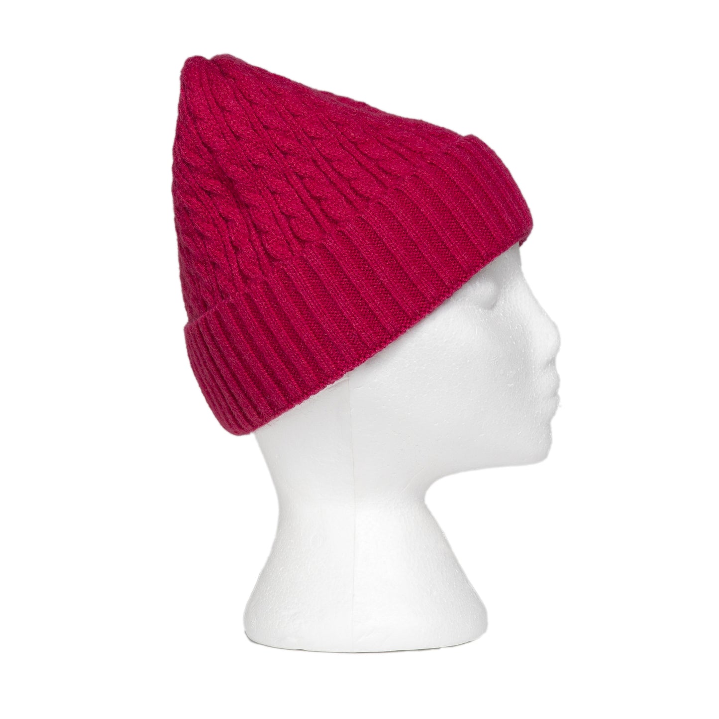 TAYLOR HILL : Cable Knit Hot Pink - Beanie