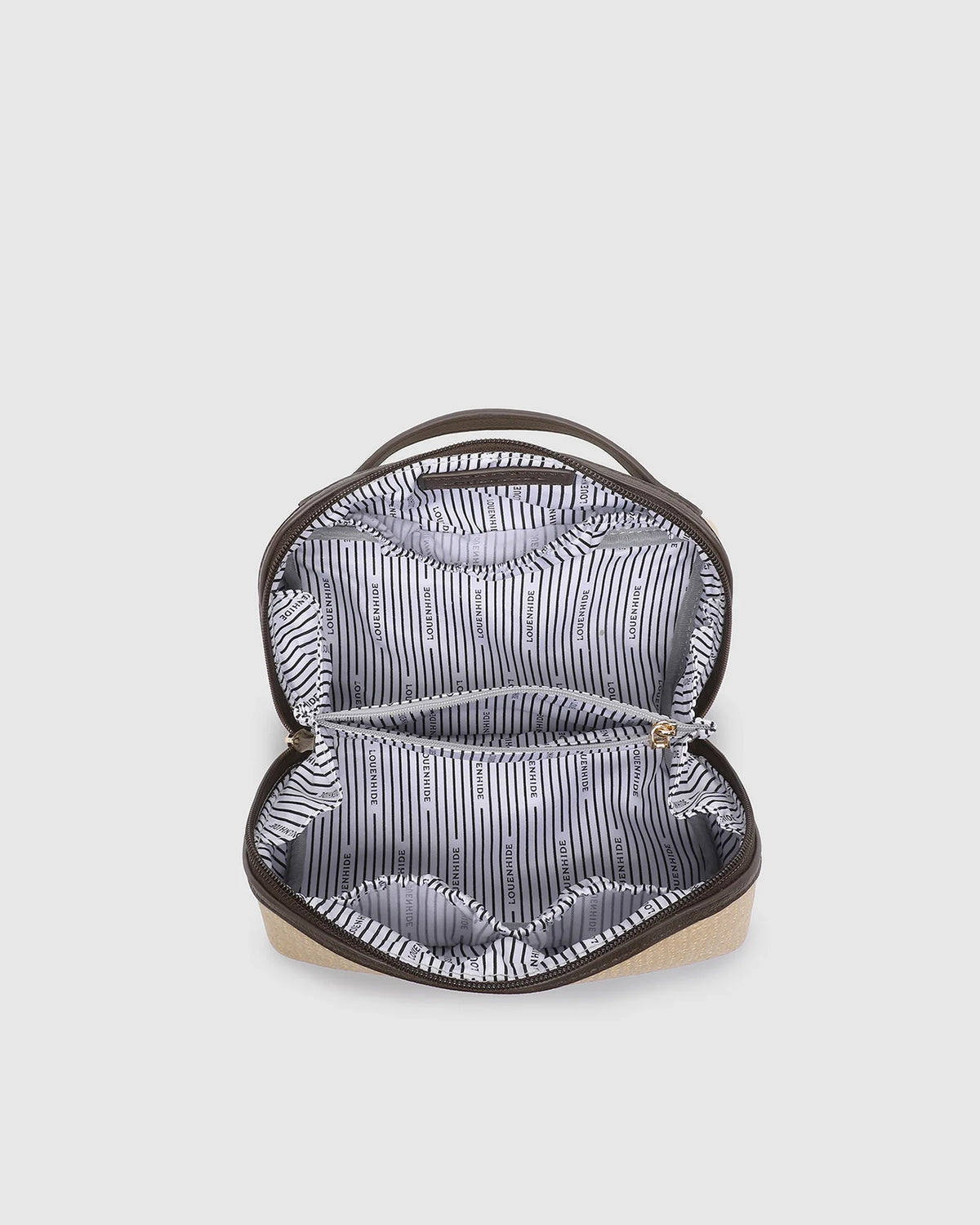 LOUENHIDE - Ellis Natural Chocolate - Make Up Bag