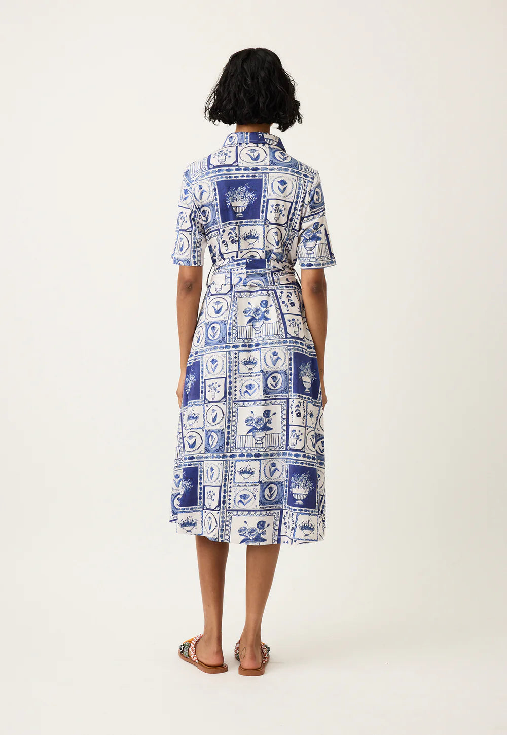 NANCYBIRD: Vera Short Sleeve Lyon Tile - Dress