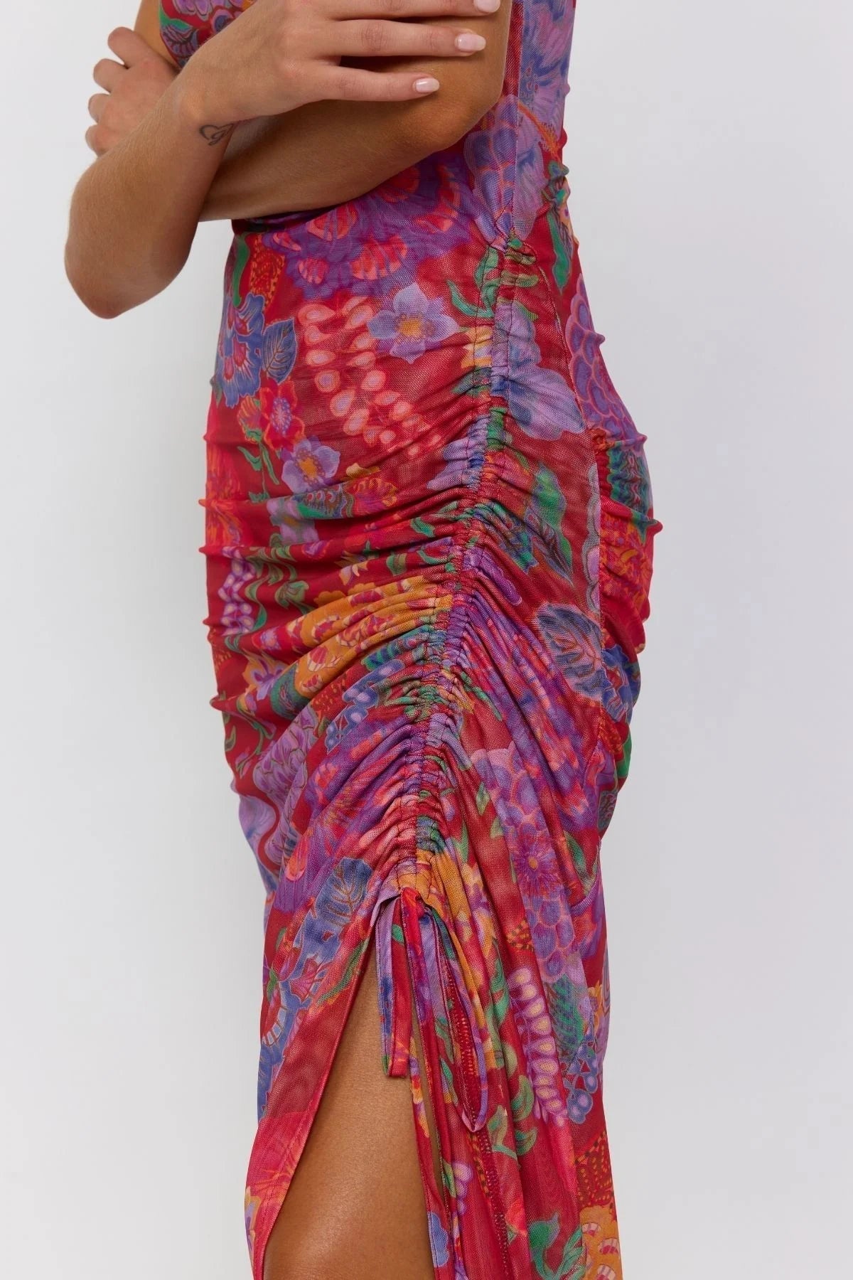 NINE LIVES BAZAAR : Tullah Midi Dress - Royal Rouge