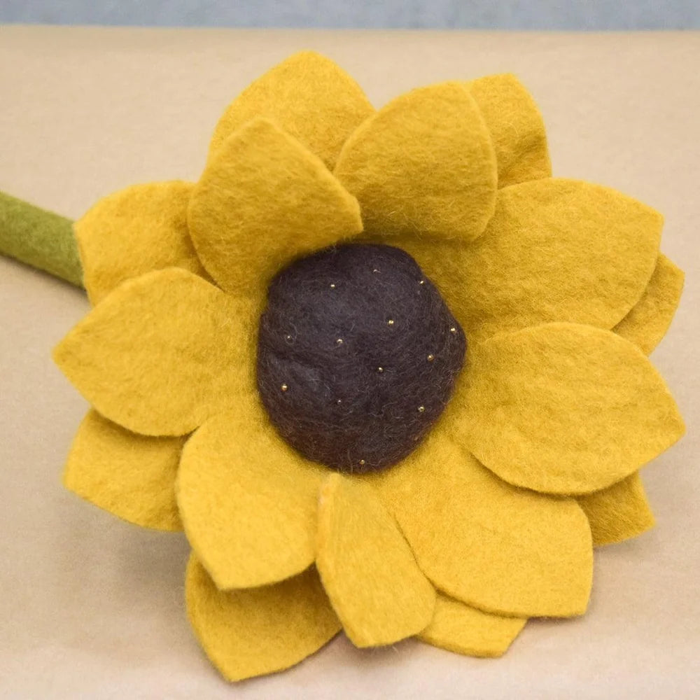 TARA TREASURES : Felt Sunflower