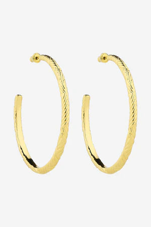 LIBERTE: Indira Gold Hoop - Earring