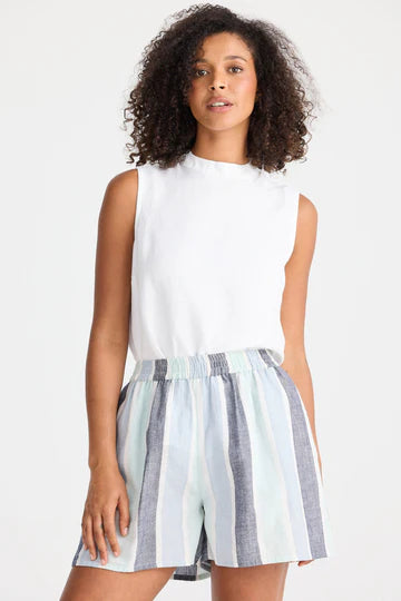 THE SHANTY CORPORATION :  Capri Tulip Stripe - Shorts