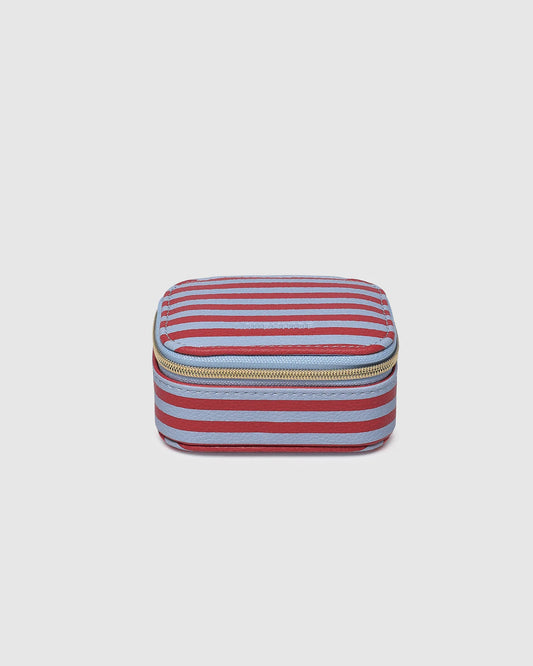 LOUENHIDE: Suzie Stripe Red/Sky Blue - Jewellery Box