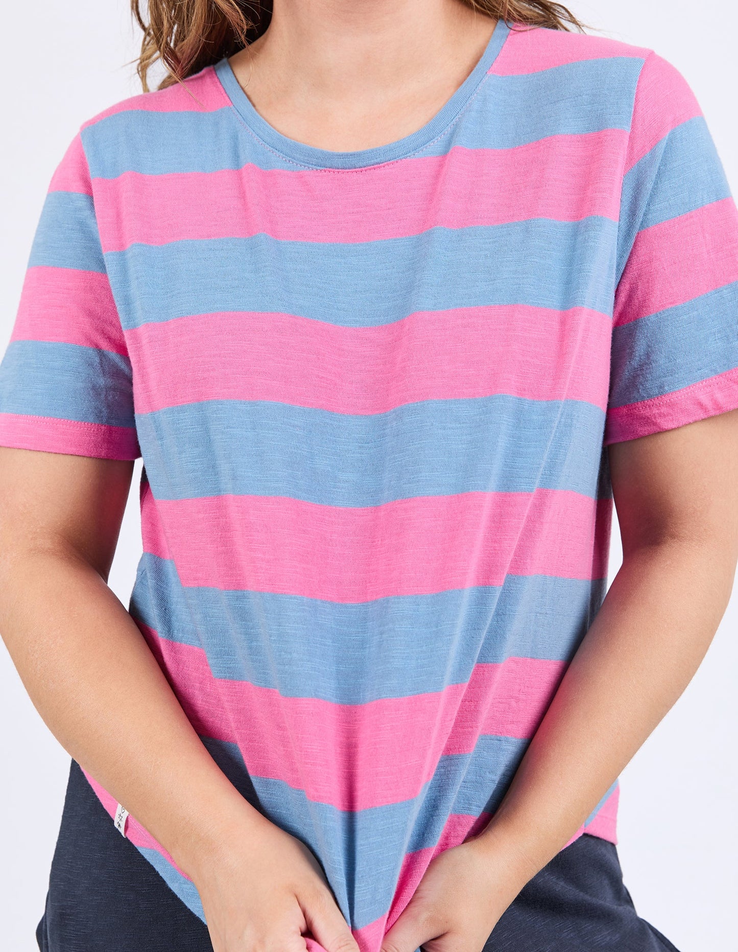 ELM : Spritz Pink/Blue Stripe - Tee