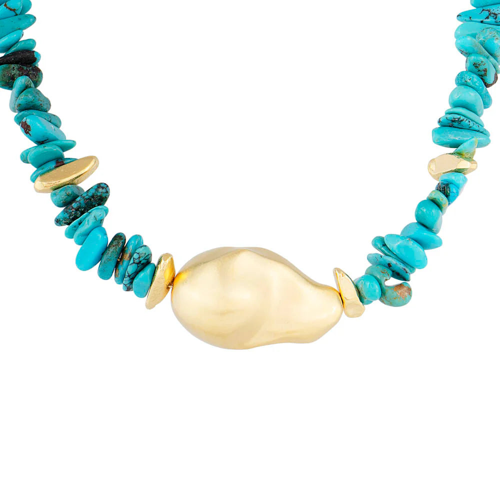 FAIRLEY : La Mer Golden Baroque Necklace
