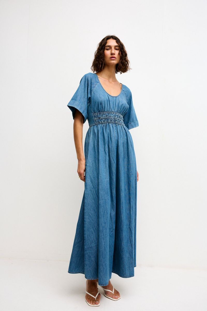 KINNEY : Poet Dress - Denim