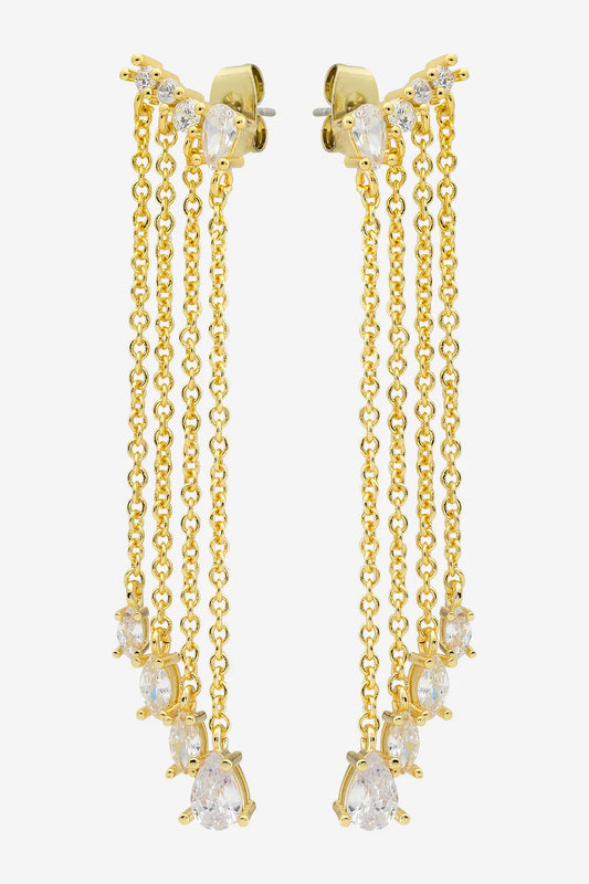 LIBERTE: Greer Gold Multi Drop - Earring