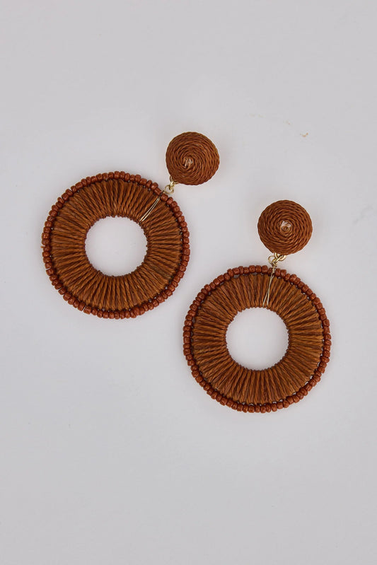 HOLIDAY LIFE : Magda Earrings - Tan