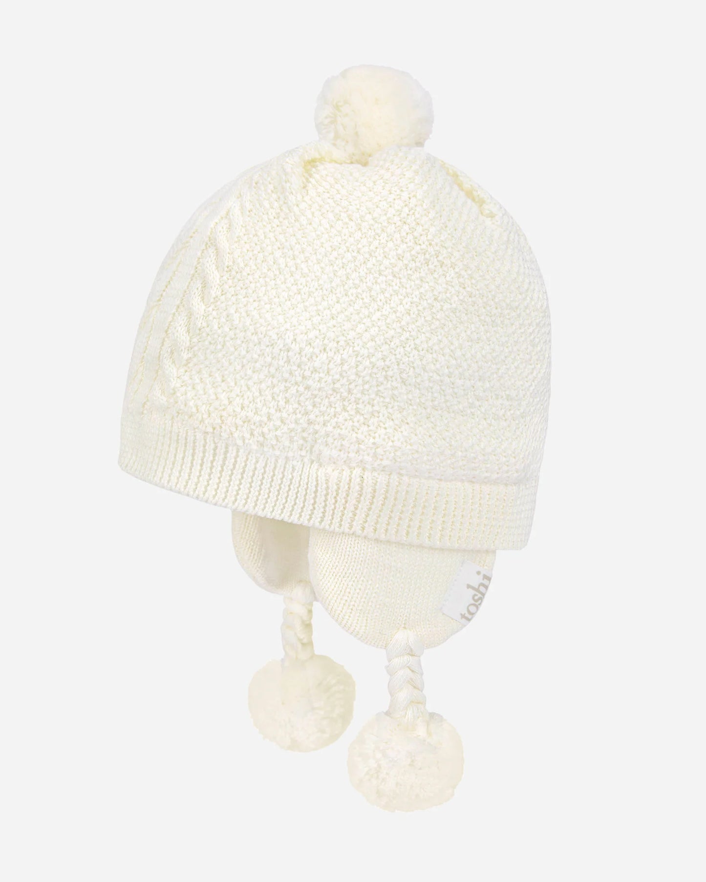 TOSHI : Organic Earmuff Yummy  - Cream Beanie