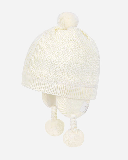 TOSHI : Organic Earmuff Yummy  - Cream Beanie