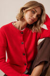 CERES LIFE - Nelly Long Sleeve Fiery Red - Knit Cardi