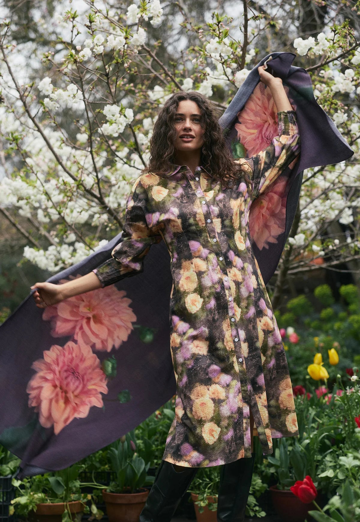 NANCYBIRD: Wool Dahlia - Scarf