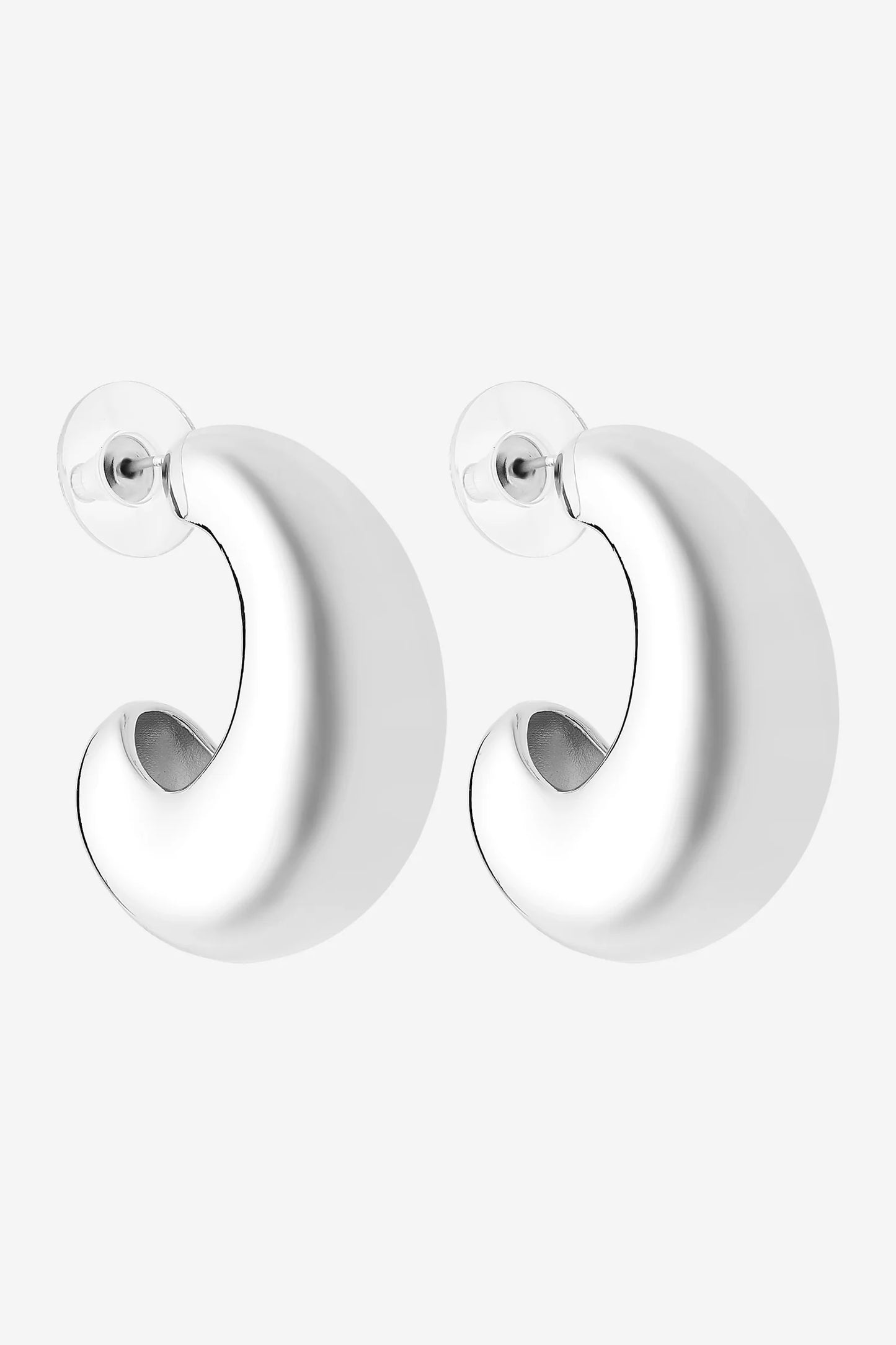 LIBERTE : Maggie Silver Hoop - Earring