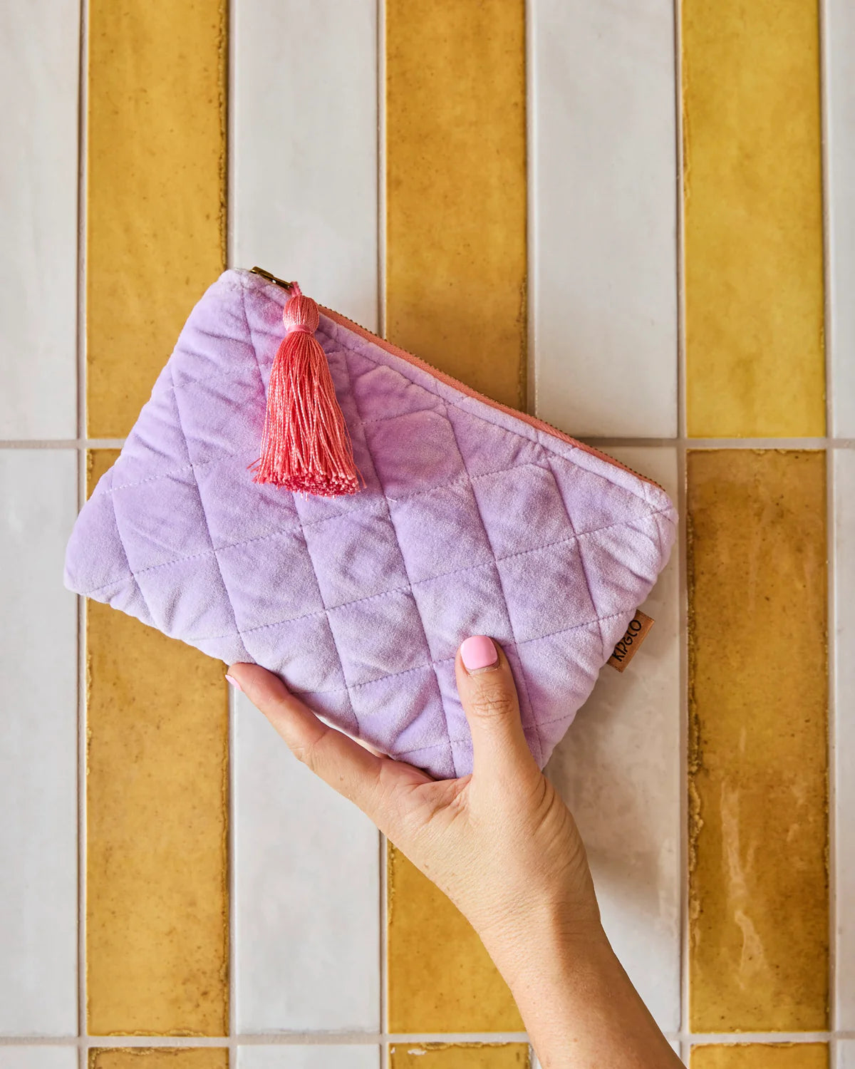KIP & CO: Lilac Velvet - Cosmetic Purse