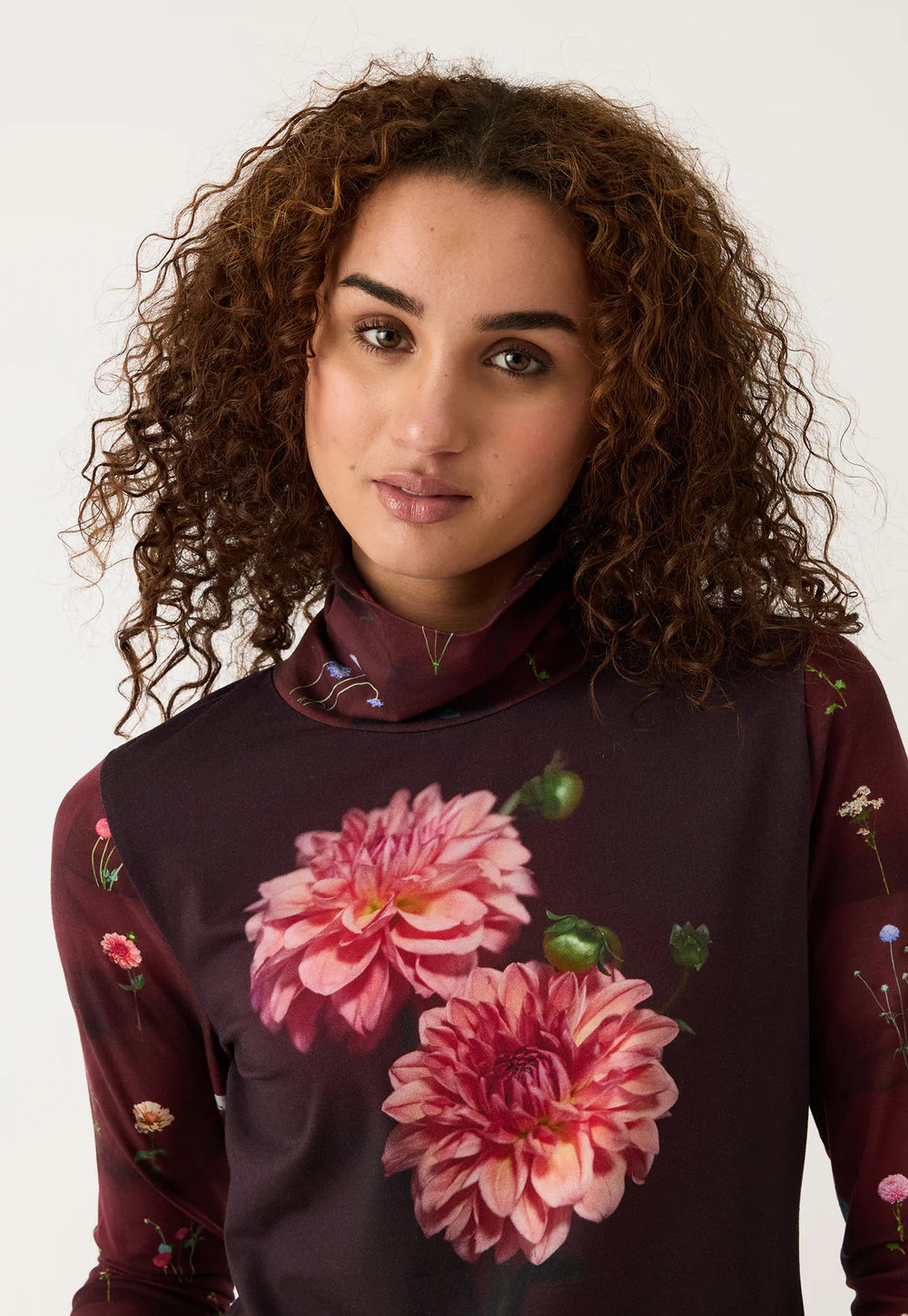 NANCYBIRD: Sundew Dahlia Brown - Skivvy