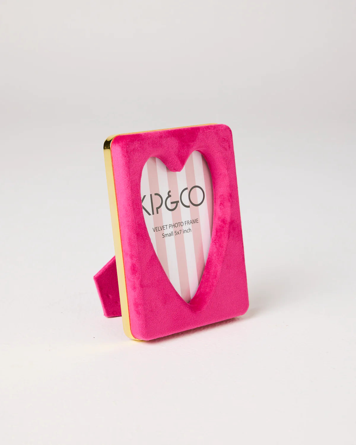 KIP & CO : Desert Pink Heart Velvet 4 x 6 - Photo Frame