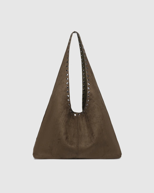 LOUENHIDE : Hailey Suedette Olive - Shoulder Bag
