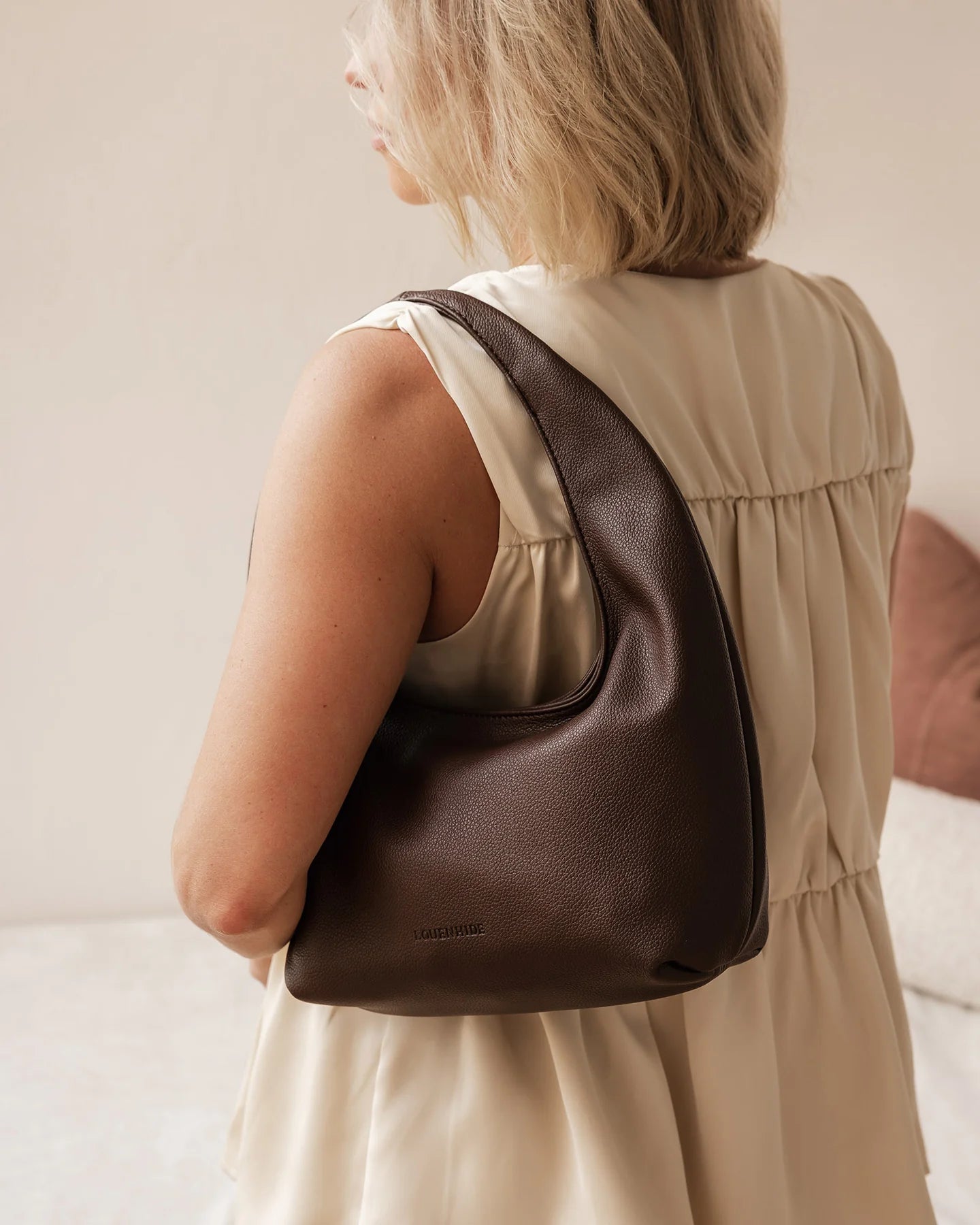 LOUENHIDE : Chocolate Mini Monaco - Shoulder bag